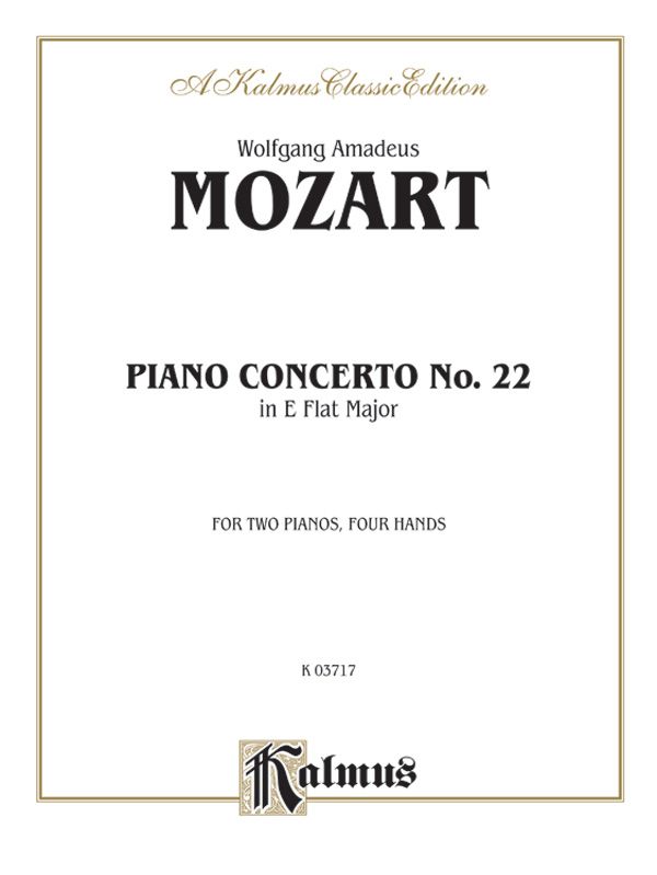 Piano Concerto No. 22 In E-Flat, K. 482 Book