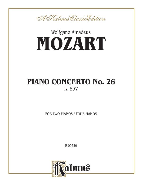 Piano Concerto No. 26 In D, K. 537 Book