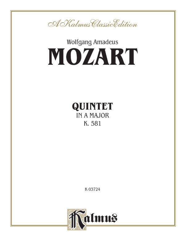 Quintet, K. 581 Score & Parts