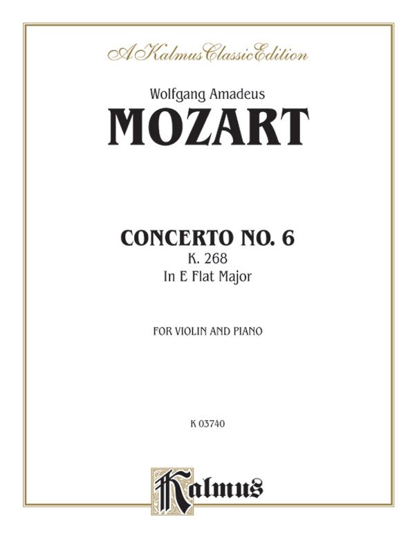 Violin Concerto No. 6, K. 268 Book