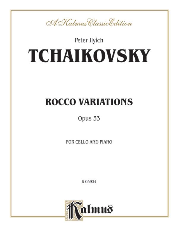 Rococo Variations, Opus 33 Book