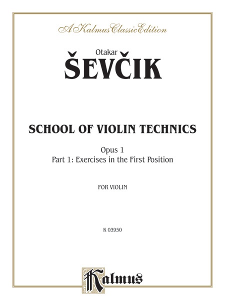School Of Violin Technics, Opus 1, Volume I Book