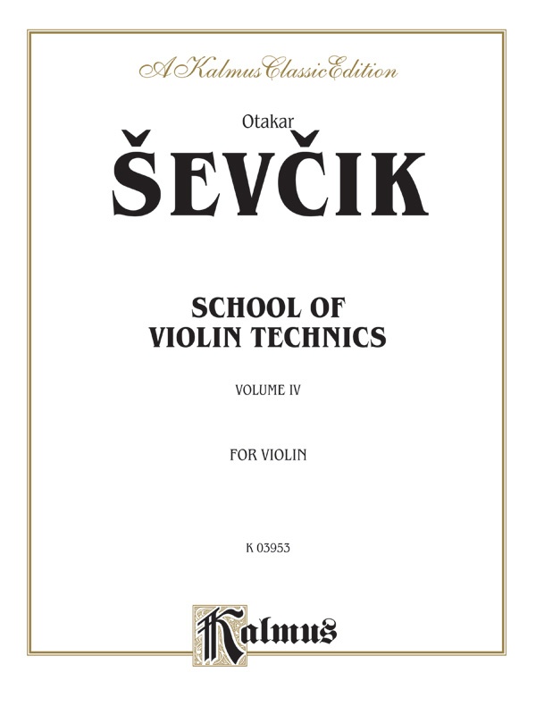 School of Violin Technics, Opus 1, Volume IV