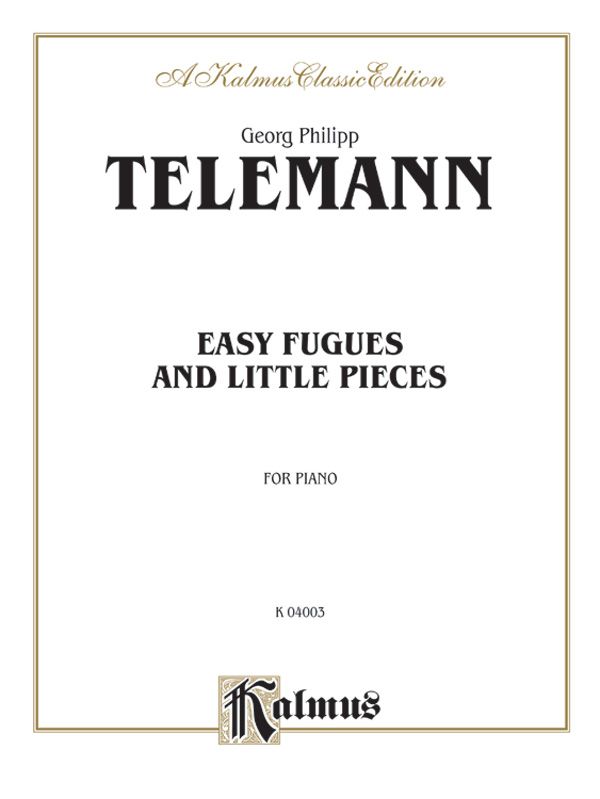 Easy Fugues And Little Pieces Book