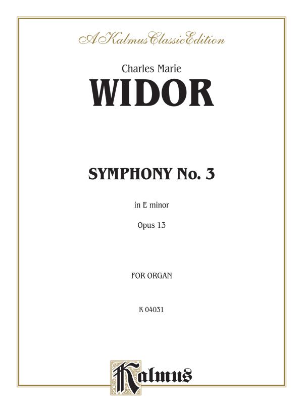 Symphony No. 3 In E Minor, Opus 13 Sheet