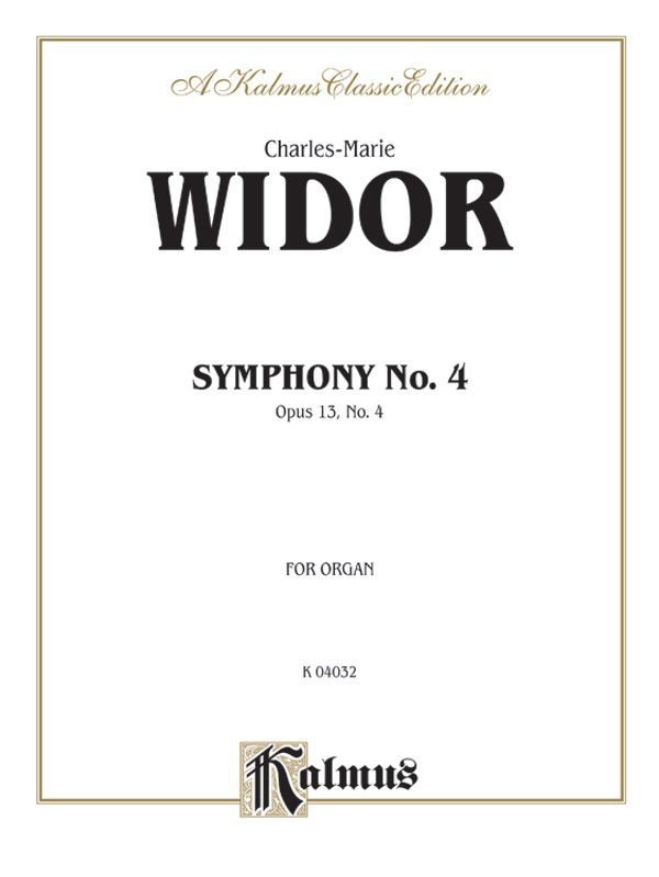 Symphony No. 4 In F Minor, Opus 13 Sheet