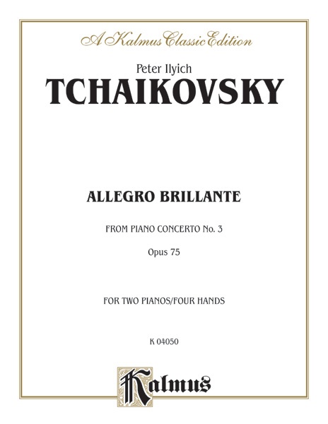 Piano Concerto No. 3, Opus 75 (1st Movement: Allegro Brillante) Book