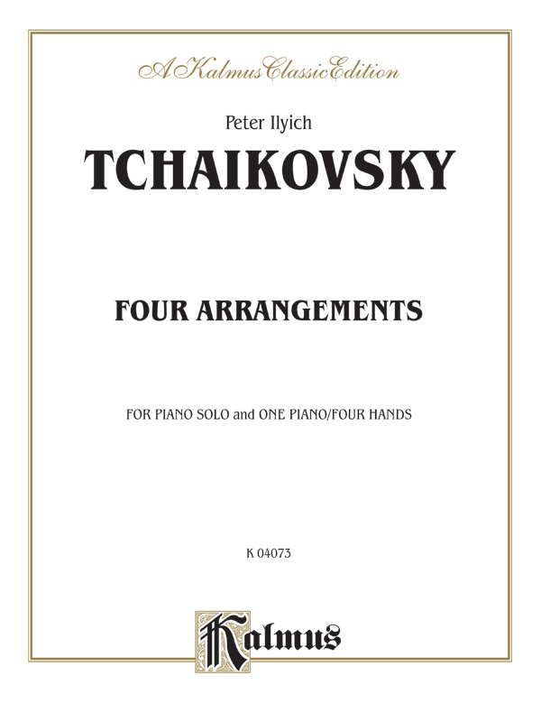 Four Arrangements For Piano Solo And One Piano, Four Hands Book