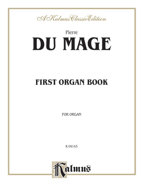 First Organ Book Book