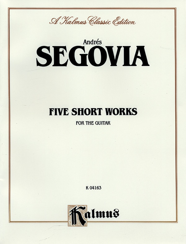 Five Short Works For The Guitar Book
