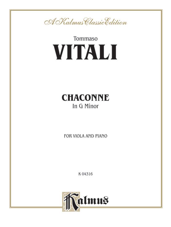Chaconne In G Minor Book