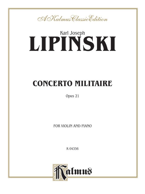 Concerto Militare, Opus 21 Book