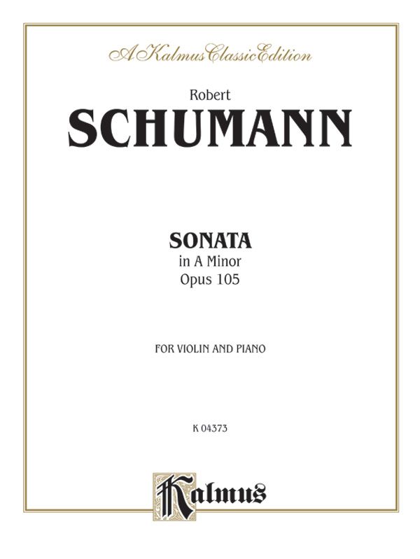Sonata In A Minor, Opus 105 Book
