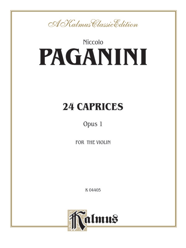 Twenty-Four Caprices, Opus 1 Book