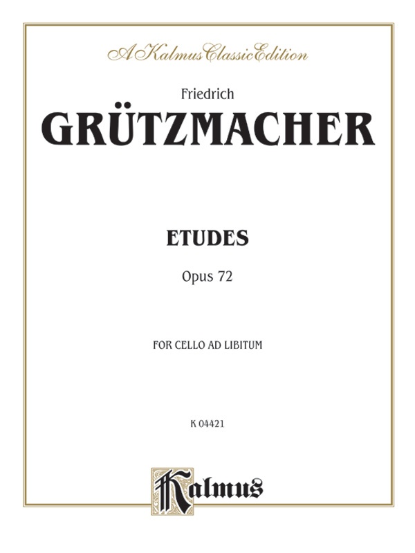Etudes, Opus 72 Book