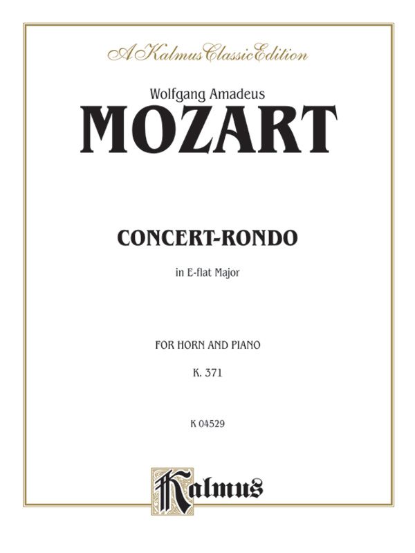 Concert-Rondo In E-Flat Major, K. 371 Part(S)