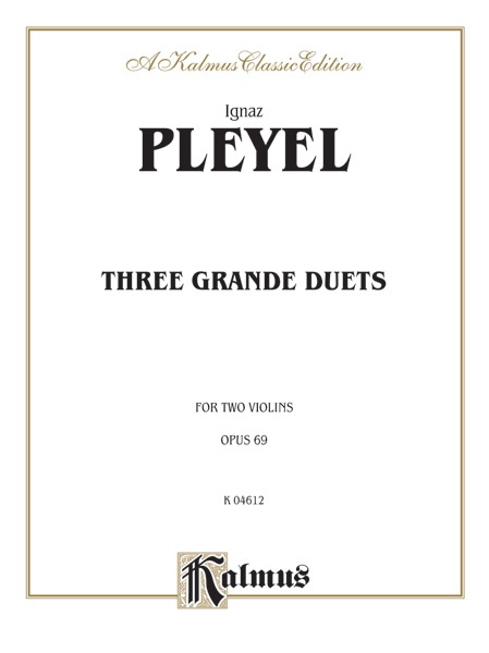 Three Grande Duets, Opus 69 Book