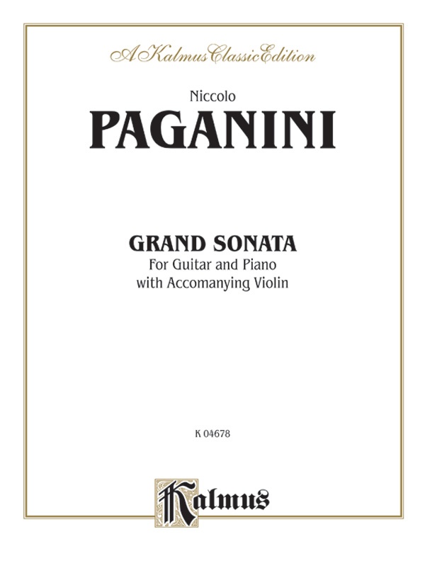 Grand Sonata For Guitar And Piano With Accompanying Violin Book