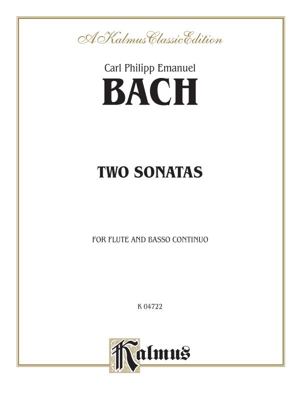 Two Sonatas (A Minor And D Major) Book