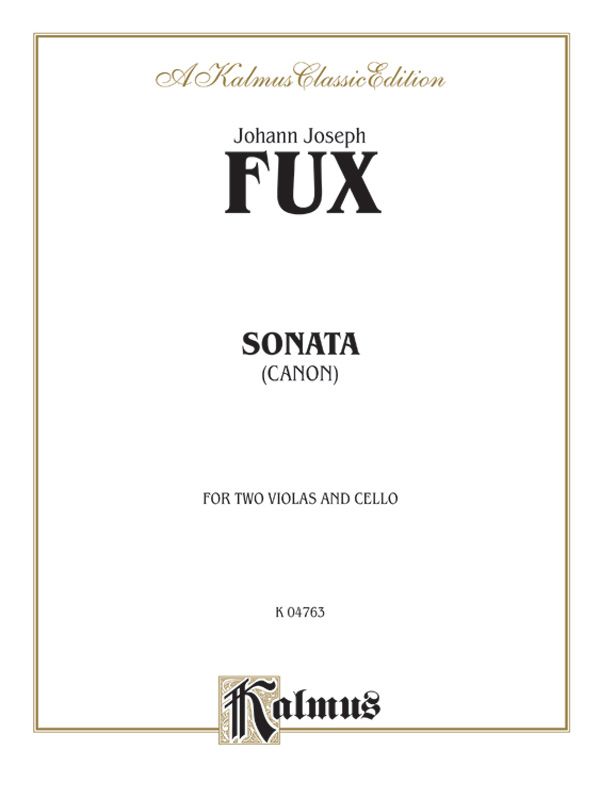 Sonata (Canon) For Two Violas And Basso Continuo Book