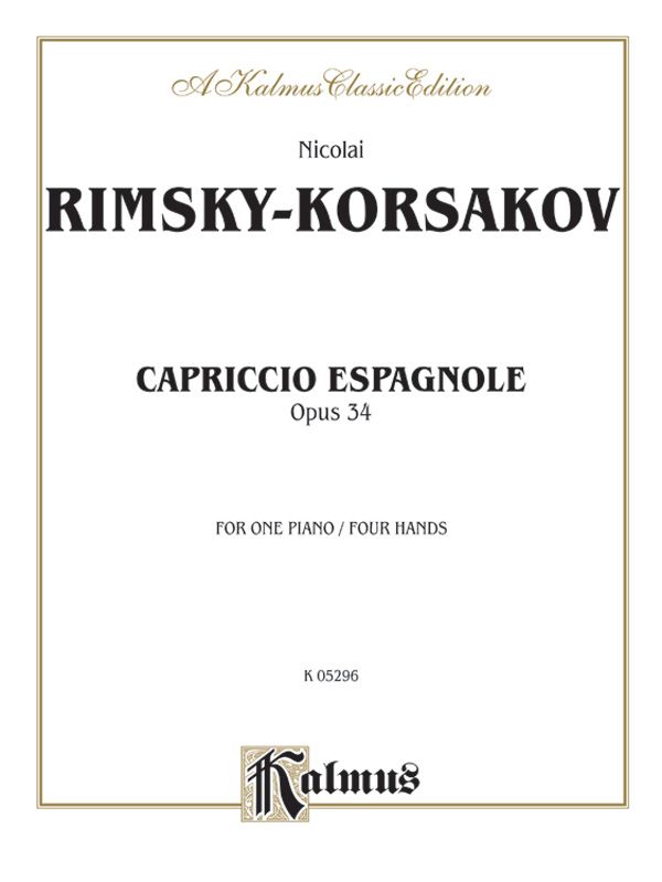Capriccio Espagnole Piano Duet Book