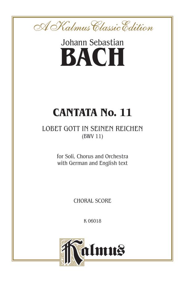 Cantata No. 11 -- Lobet Gott In Seinen Reichen (Laud To God In All His Kingdoms) Book