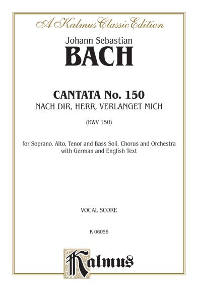 Cantata No. 150 -- Nach Dir, Herr, Verlanget Mich (For Thee, O Lord, I Long) Book
