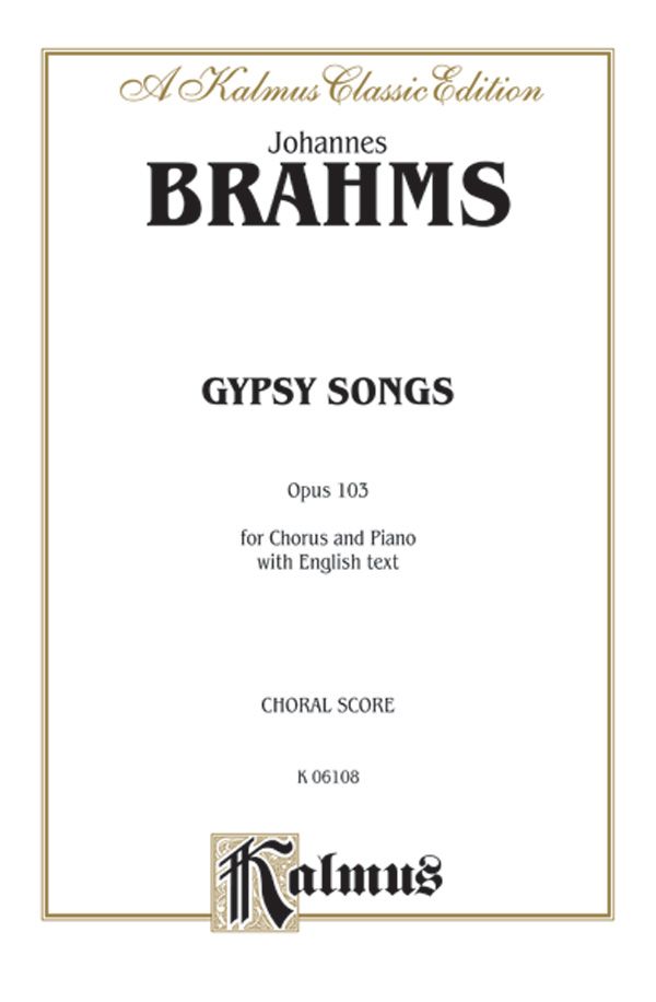 Gypsy Songs, Opus 103 Book