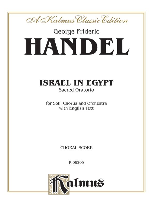 Israel In Egypt (1739) Vocal Score