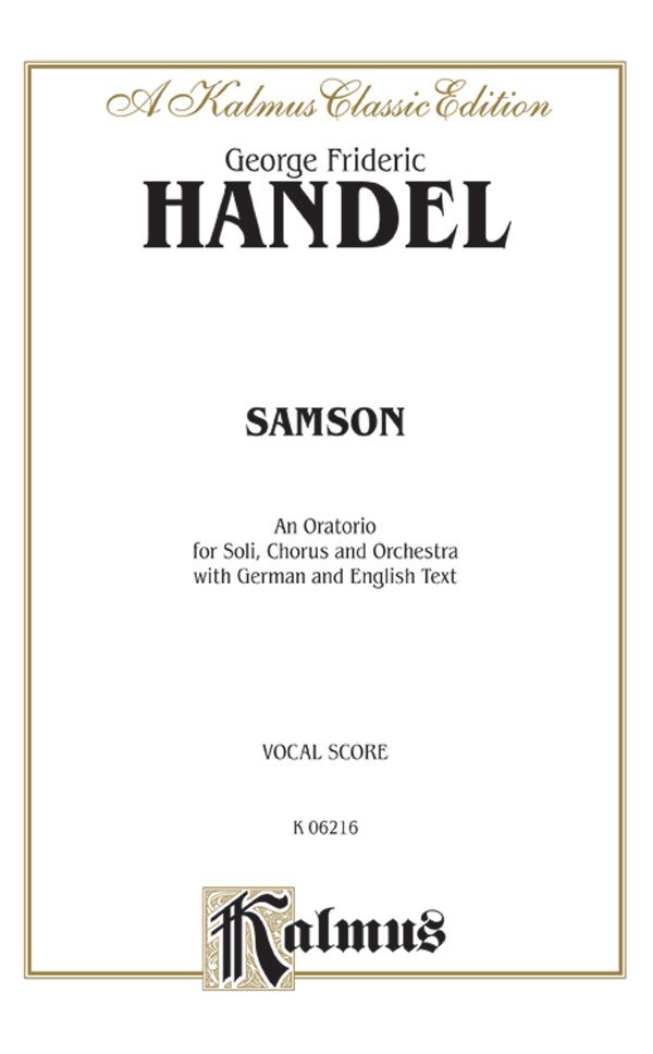 Samson (1743) Vocal Score
