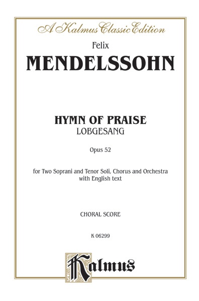 Hymn of Praise (Lobgesang), Opus 52 Book