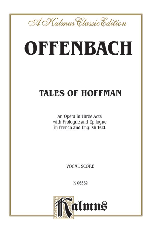 The Tales Of Hoffmann Vocal Score