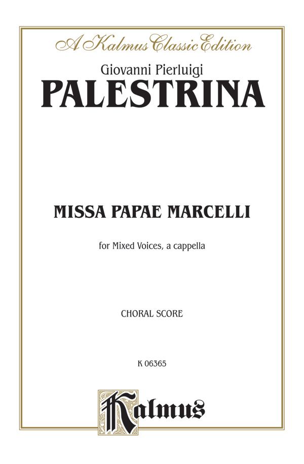 Missa Papae Marcelli Book