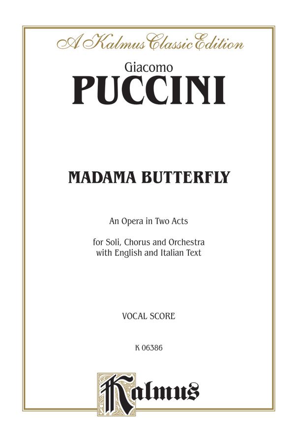 Madame Butterfly Vocal Score