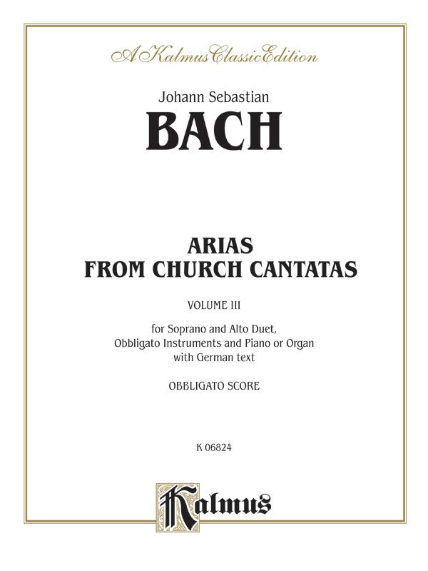 Soprano And Alto Arias, Volume Iii (4 Duets) Book