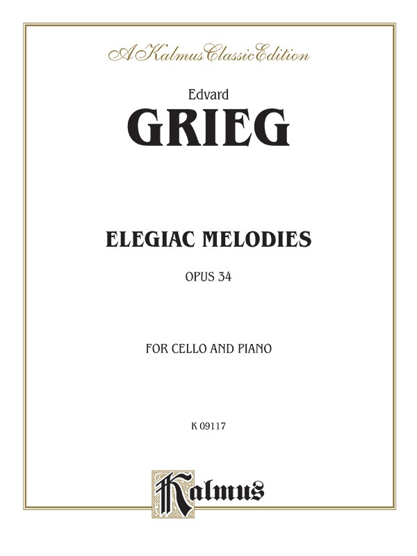 Elegiac Melodies, Opus 34 Book