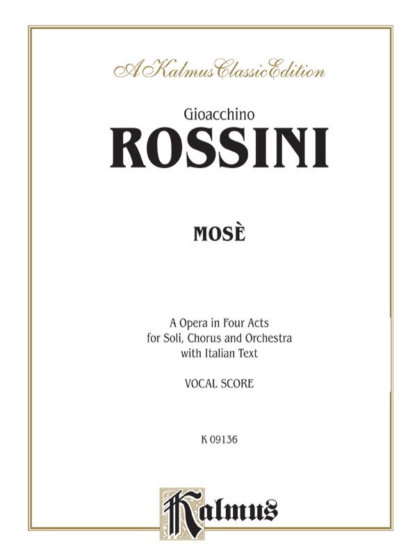Mose Vocal Score