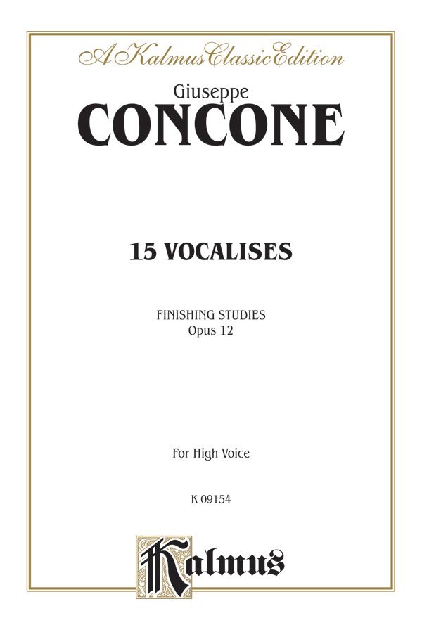 Fifteen Vocalises, Opus 12 (Finishing Studies) Book
