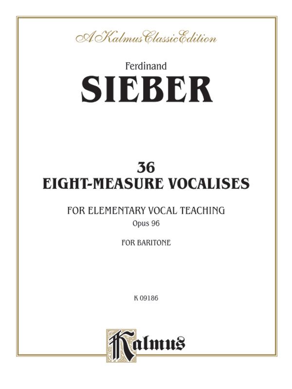 36 Eight-Measure Vocalises For Elementary Teaching Book
