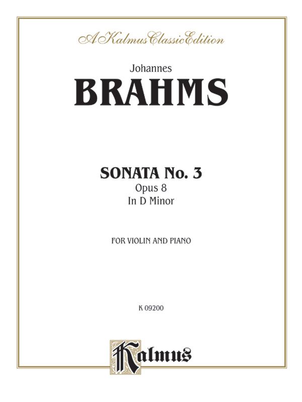 Sonata In D Minor, Opus 108 Book