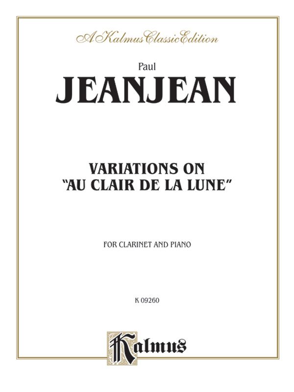 Variations On "Au Clair De La Lune" Part(S)