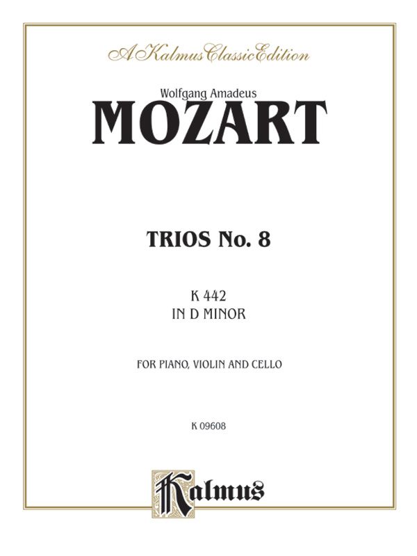 Trio No. 8 In D Minor, K. 442 Book