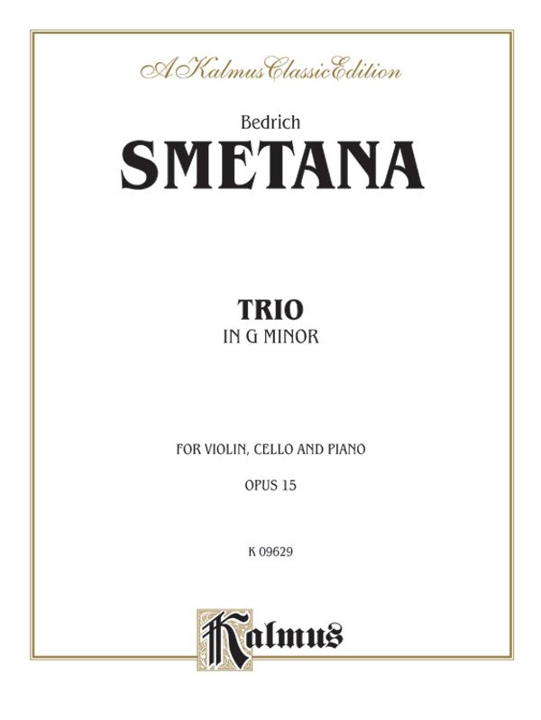 Trio In G Minor, Opus 15 Book
