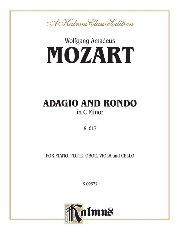 Adagio And Rondo In C Minor, K. 617 Score & Parts