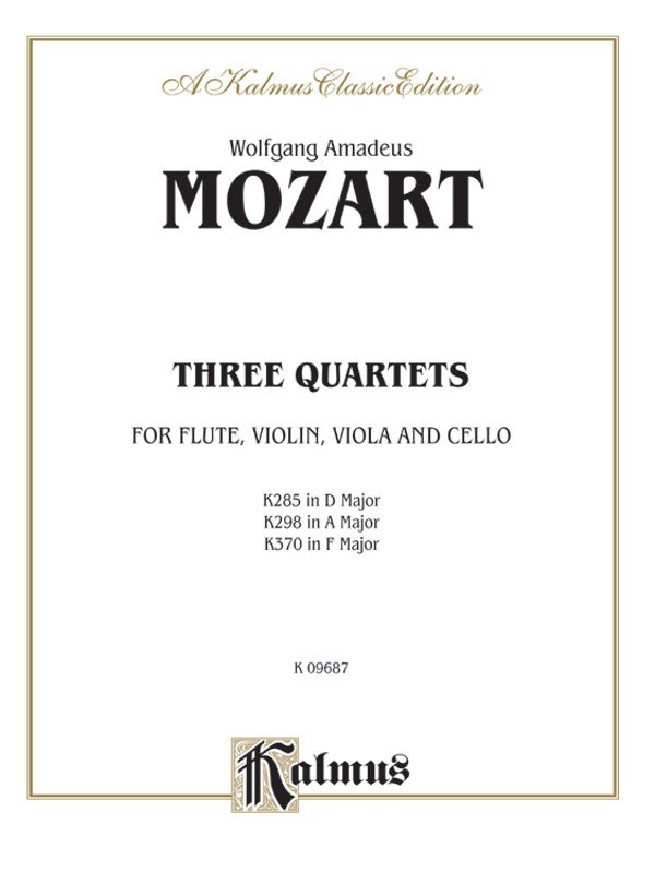 Three Quartets, K. 285, 298, 370 Book