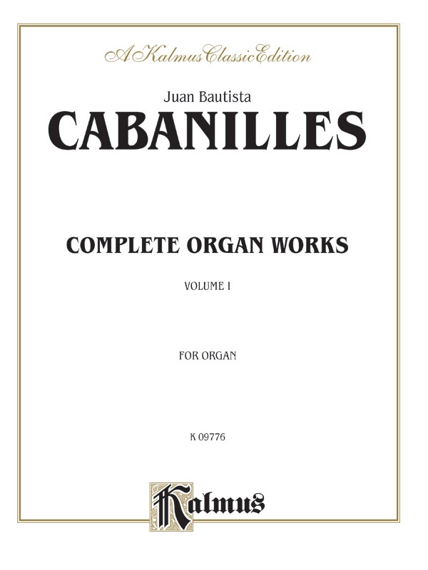 Complete Organ Works, Volume I Book