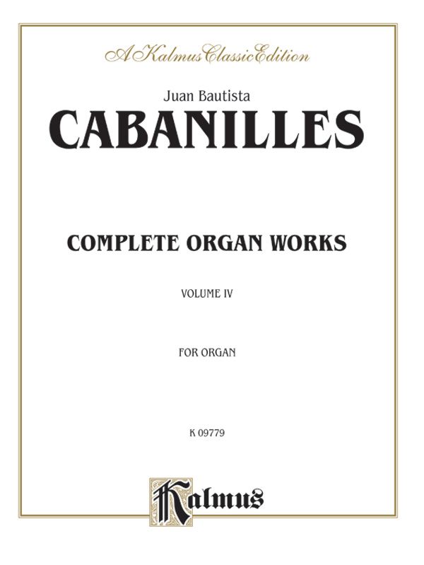 Complete Organ Works, Volume Iv Book