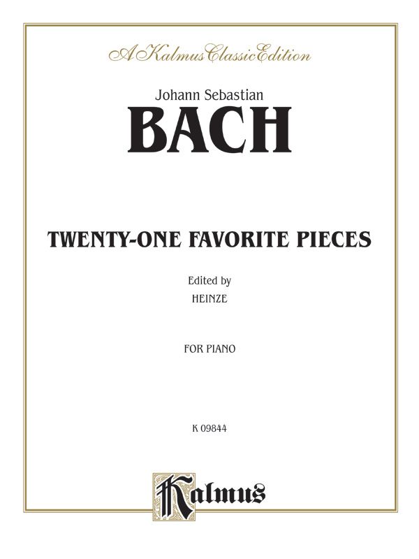 Twenty-One Favorite Pieces Book