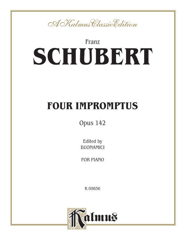 Four Impromptus, Opus 142 Book