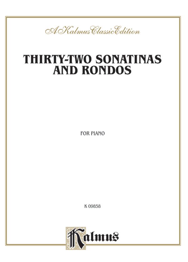 Thirty-Two Sonatinas & Rondos (Kleinmichel) Book